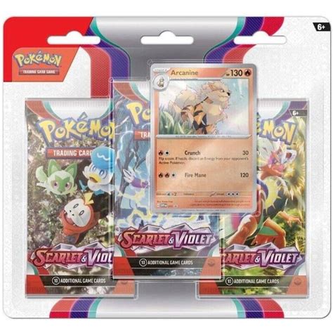 Pokemon Trading Card Game Scarlet & Violet 3 Booster Promo Pack ARCANINE