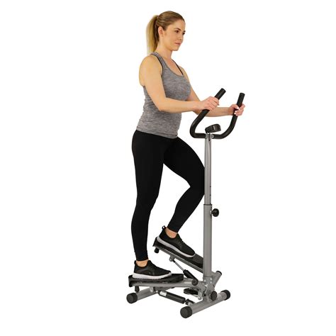 Sunny Health & Fitness Twist Stepper Step Machine w/Handle Bar and LCD ...