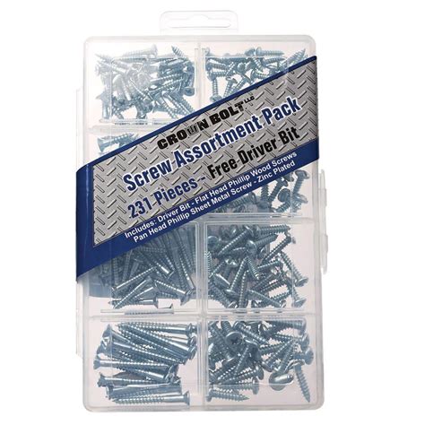 Everbilt Screw Assortment Kit (231-Piece per Pack)-800934 - The Home Depot