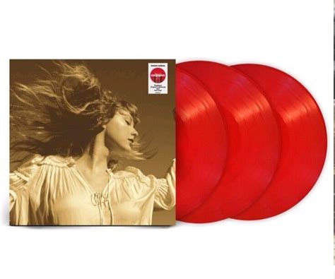 New Taylor Swift Fearless Taylor's Version 3 LP Red Vinyl Record *Has ...