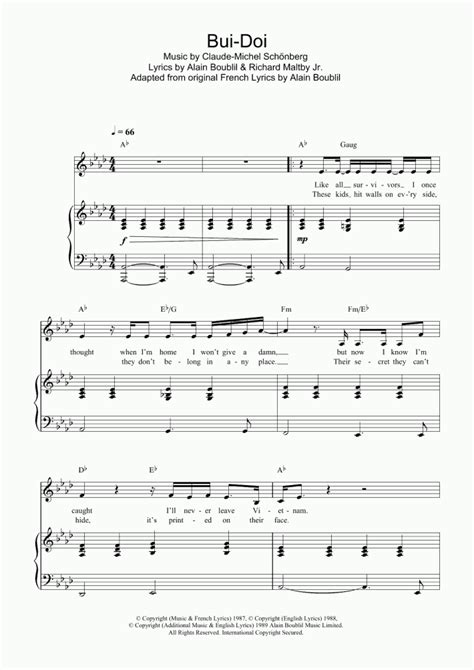 Bui-Doi Piano Sheet Music | OnlinePianist