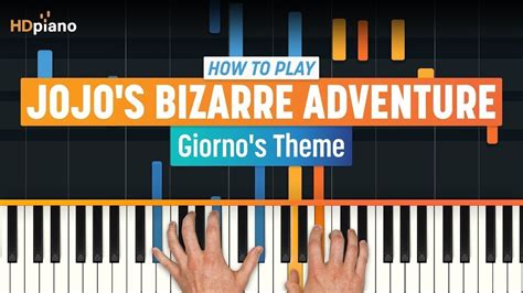 How to Play "Giorno's Theme" (JoJo's Bizarre Adventure) | HDpiano Piano Tutorial - YouTube