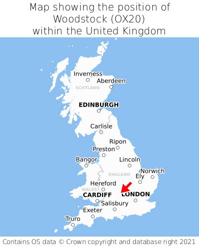 Where is Woodstock? Woodstock on a map