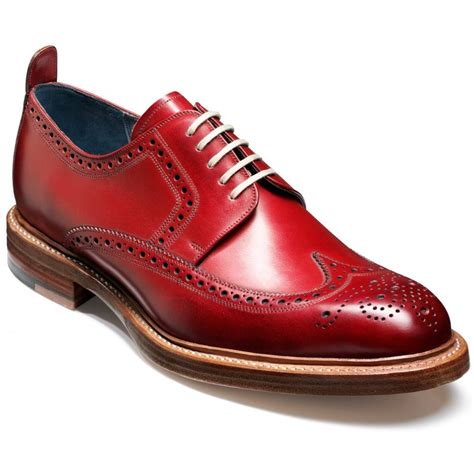 Barker Mens Bailey Red Brogue Lace-Up Shoe Marshall Shoes | Lace up shoes, Brogues men ...