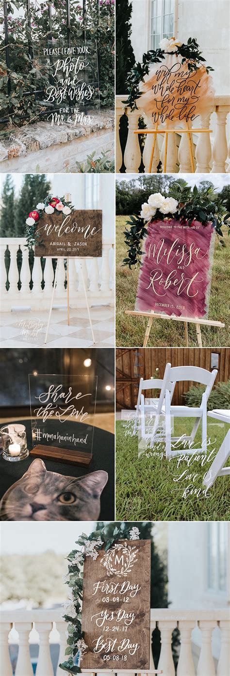 30 Beautiful Wedding Calligraphy Details We Love! Creative Items to ...