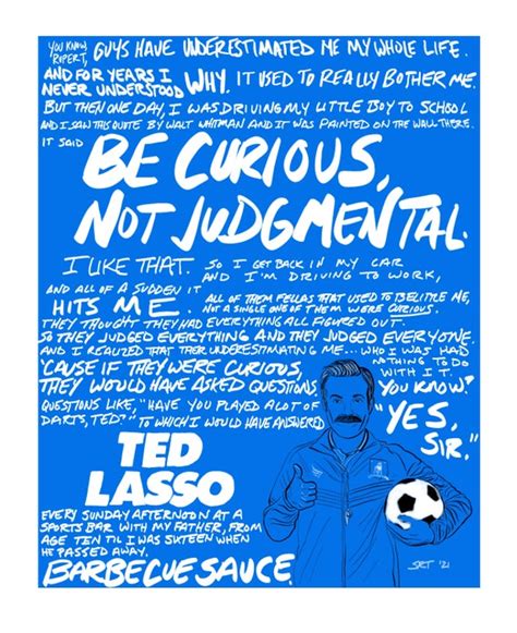 Ted Lasso 'Be Curious' Quote Print DIGITAL COPY | Etsy