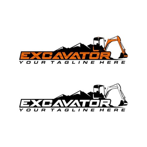 Premium Vector | Excavator logo template