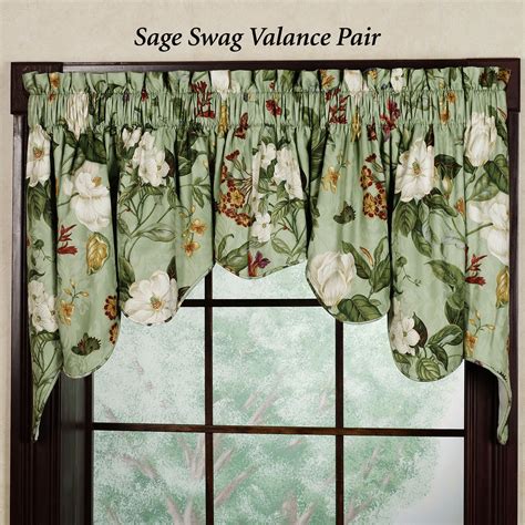 Image detail for -Garden Duchess Swag Valance Pair by Waverly | Valance, Floral curtains ...