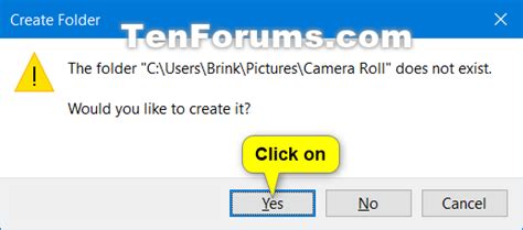 Change or Restore Default Location of Camera Roll Folder in Windows 10 ...