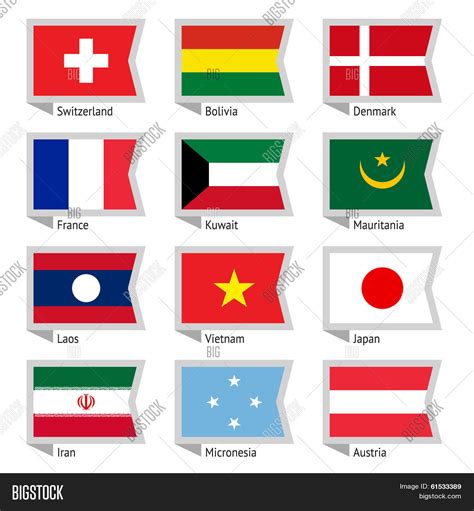 Flags World Vector & Photo (Free Trial) | Bigstock