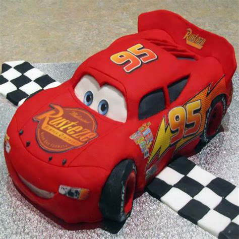 Disney's Cars - Lightning McQueen Car Cake – thedottedi.in