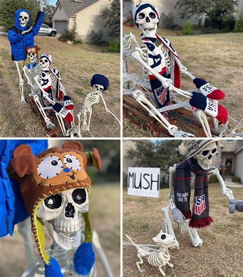 31 Funny Skeleton Scenes Created By This Family From Texas In The Lead ...