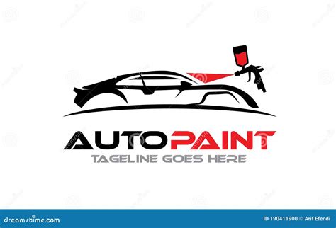 Auto Car Body Paintings Logo Design Template Stock Vector ...