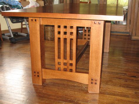 Arts & Crafts Inspired Dining Table - FineWoodworking