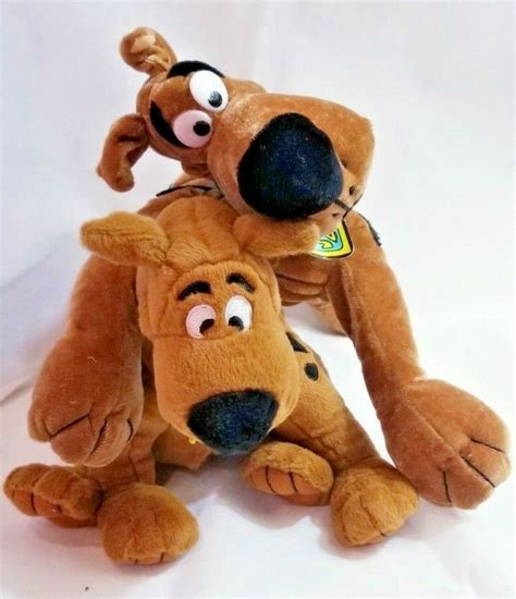 2 Scooby Doo stuffed animal toy plush Scoobys Soft toys Standing sit ...