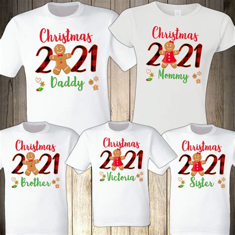 Gingerbread Christmas Family Matching Shirts | Family christmas shirts, Christmas shirts for ...