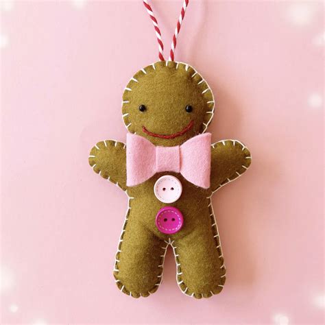 Baby's First Christmas Gingerbread Man Decoration By Miss Shelly Designs