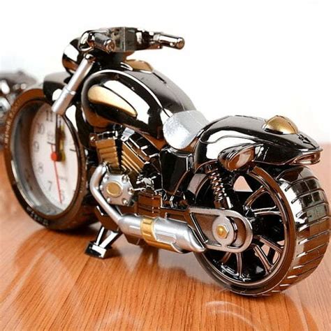 DeskTops Clock Motorcycle Alarm Clock Motor Table Clock for Home Decor