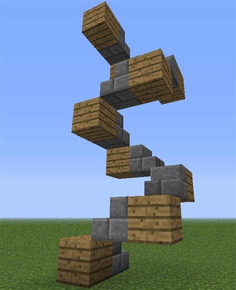 Minecraft Small Spiral Staircase - Minecraft Kit