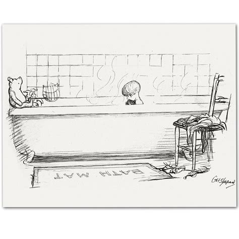 Buy Winnie The Pooh Bath Mat- 11x14 Unframed Art Print - Makes a Great ...