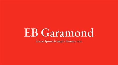 EB Garamond Font Family : Download Free for Desktop & Webfont