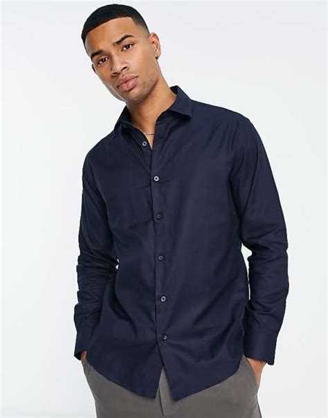 Selected Homme shirt in navy | ASOS