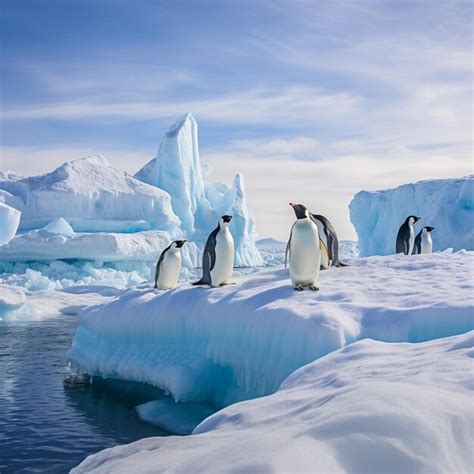 Premium Photo | Emperor penguin on the sea ice in the Weddell sea