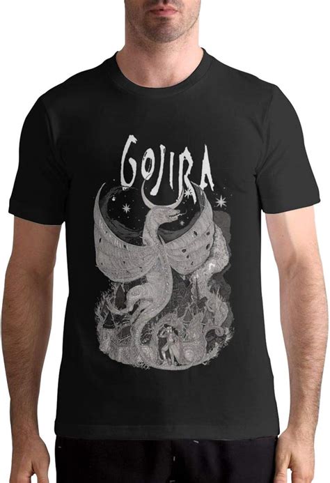 Gojira Band Logo Basic Short Sleeve Music Band T Shirts Black | Zelite