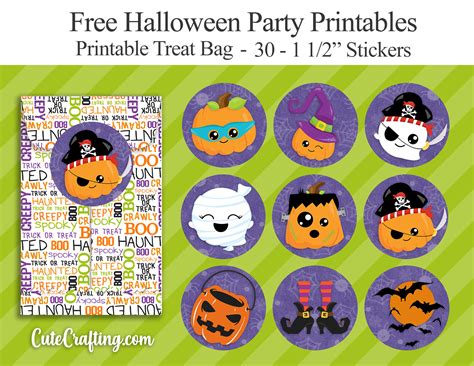 Free Kawaii Halloween Stickers