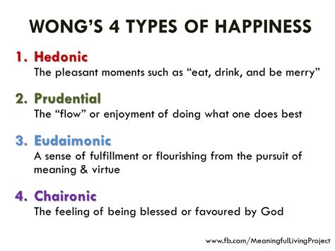 Wong’s 4 Types of Happiness | Happy soul quotes, Enjoying life quotes ...