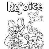 Rejoice In The Lord Coloring Page  CarterropSalazar sketch template