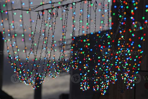 christmas streets lights 20162785 Stock Photo at Vecteezy