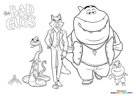 The bad guys gang - Coloring Pages for kids