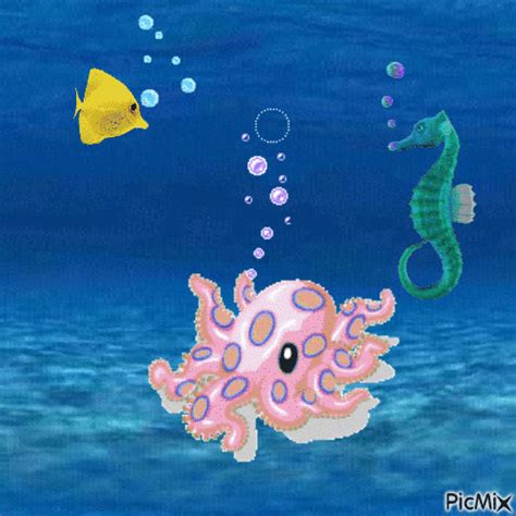 bubbles under the sea - Free animated GIF - PicMix