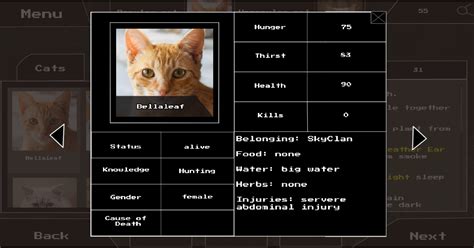 Warrior Cats Hunger Games Simulator by TeacupCat