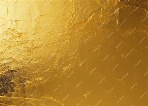 Premium AI Image | Texture of Metallic Gold Foil Background