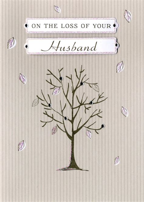 On The Loss Of Your Husband Sympathy Greeting Card | Cards | Love Kates