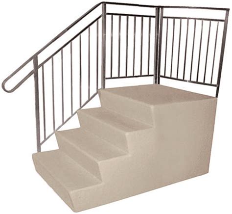 Stylecrest DuraGrip II Fiberglass Step - 8" Step Height - 38" x 38" Platform - 2 Steps - 16 ...