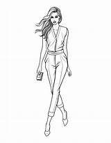 Free Printable Fashionista Fun  Fashion Coloring Page For Kids And Adults sketch template