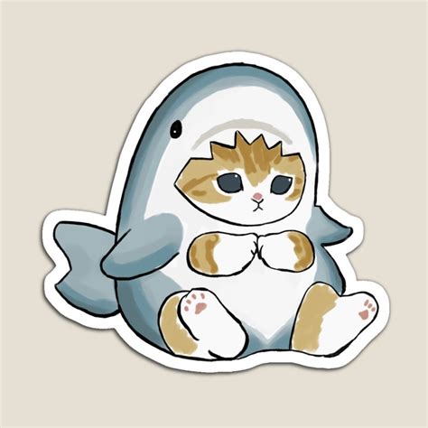 "Puppy Cat - Shark costume" Magnet for Sale by Morbaklava | Shark ...