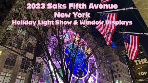 Fabulous All New! Saks 5th Ave Christmas 2023 Light Show & Window Displays - YouTube