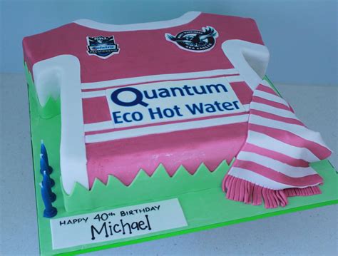 Blissfully Sweet: Manly Sea Eagles Jersey 40th Birthday Cake