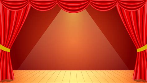 drama theater stage in glamor red design, copy space 4394249 Vector Art at Vecteezy