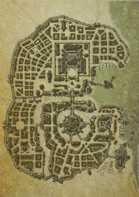 Pin by Josh on Old town | Fantasy city map, Fantasy map, Map