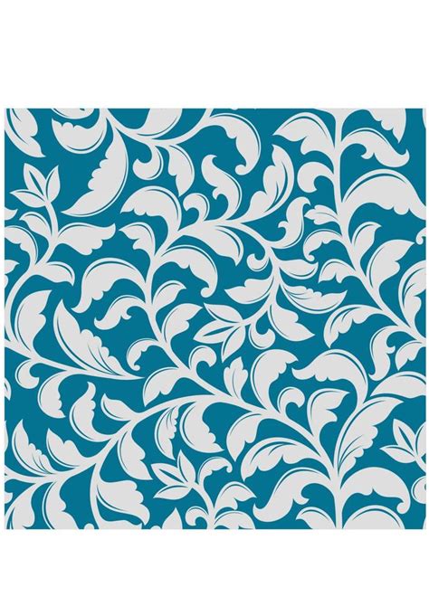 Blue floral pattern 11231218 Vector Art at Vecteezy