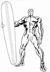 Silver Surfer Coloring Pages sketch template