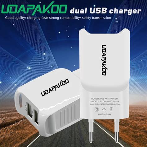 5V 2A double USB Charger Adapter for iphone 5 5s 6s 7 ipad for samsung s5 s7 s8 a3 a5 a7 j5 j7 ...