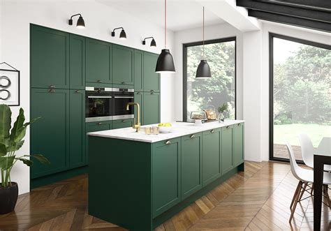 Forest green kitchens | Cuisine moderne, Idée déco cuisine, Cuisine verte