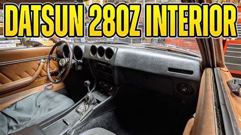 Datsun 280Z Interior - Dash Cap, Speed Hut, AEM, GodZilla Raceworks - YouTube