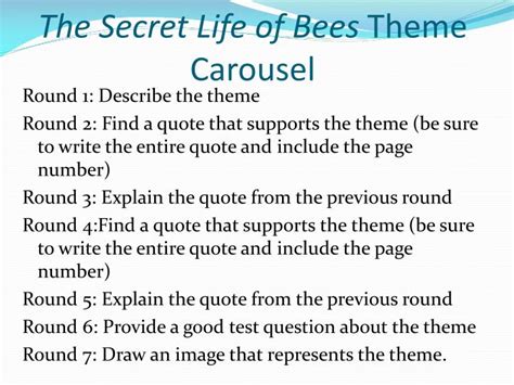 PPT - The Secret Life of Bees Themes PowerPoint Presentation - ID:2822250